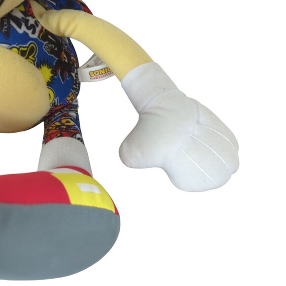 Toy Factory Sonic‎ The Hedgehog Plush Toy 18" Sticker Bomb Design Multicolor - Picture 6 of 15